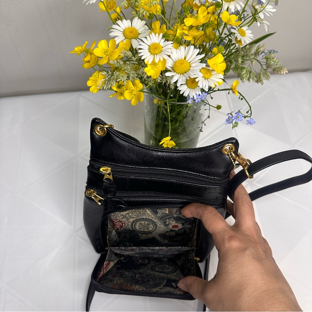 Bellerose Black Multi Compartment Adjustable Cros… - image 4